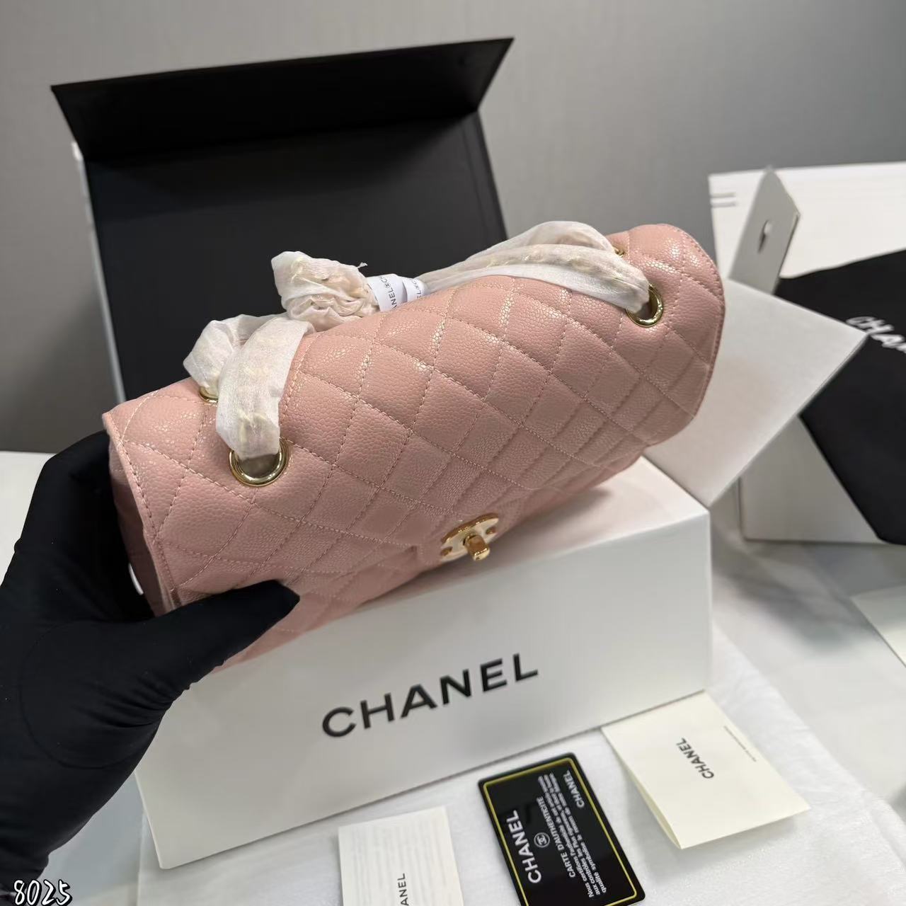 CHANE1 チェーン CF ピンク ショルダー クロスボディバッグ【50％割引+送料無料】