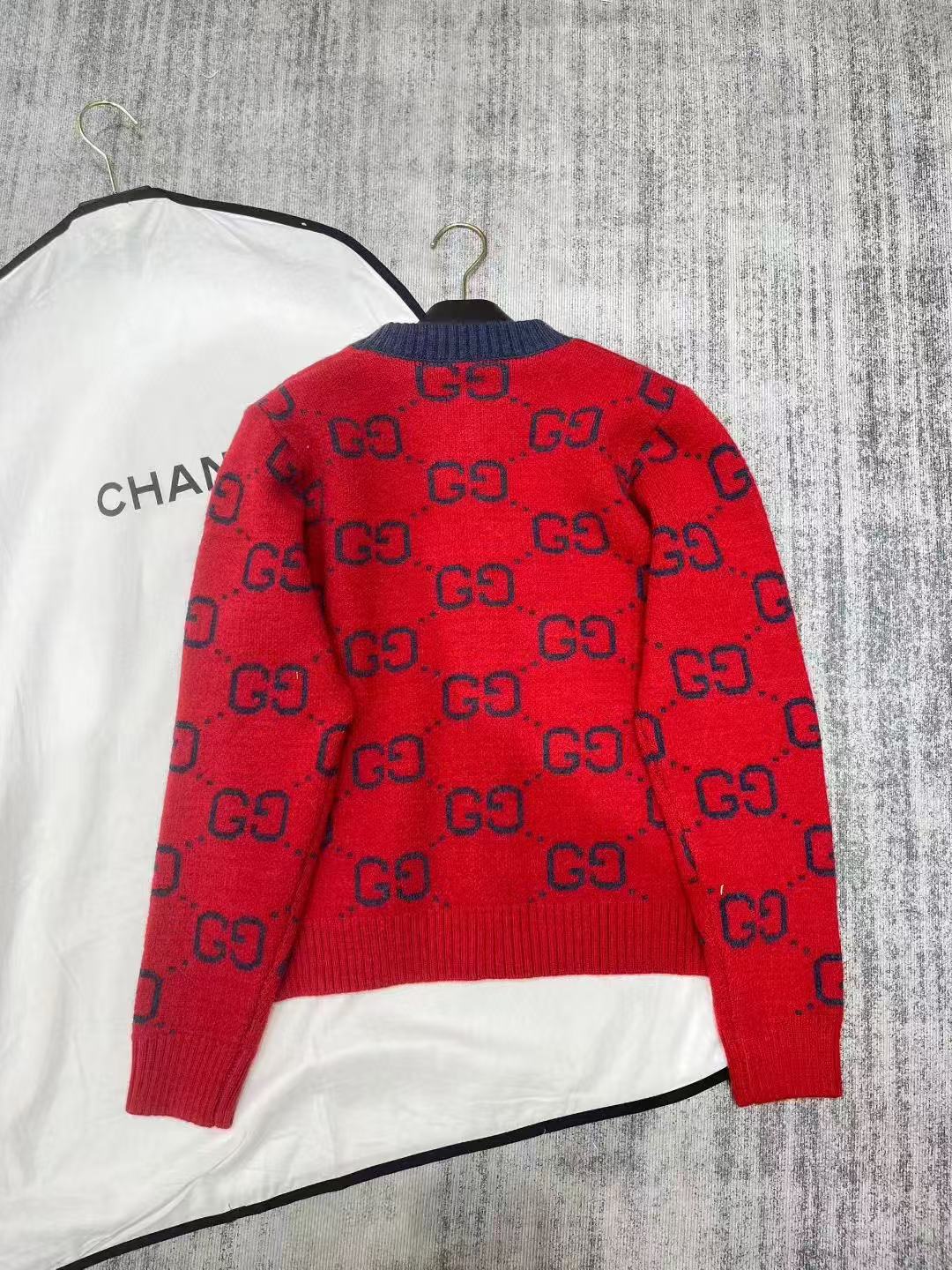 GUCC1 メタルボタン ウールカーディガン【50％割引+送料無料】