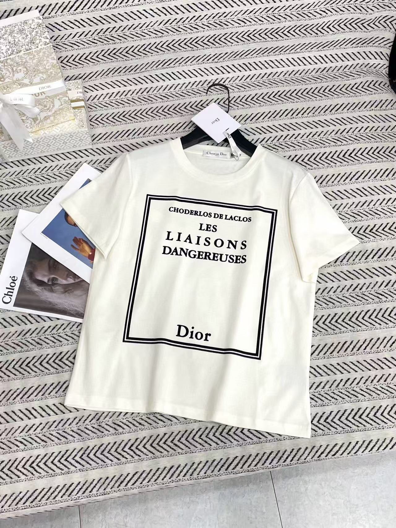 DIOR フロッキー レター Tシャツ【50％割引+送料無料】