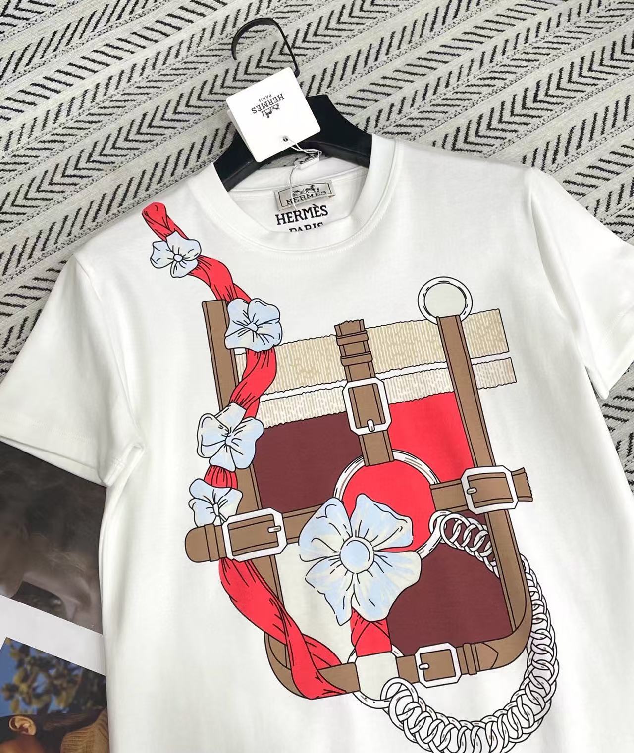 HERME5 チェーンプリントTシャツ【50％割引+送料無料】