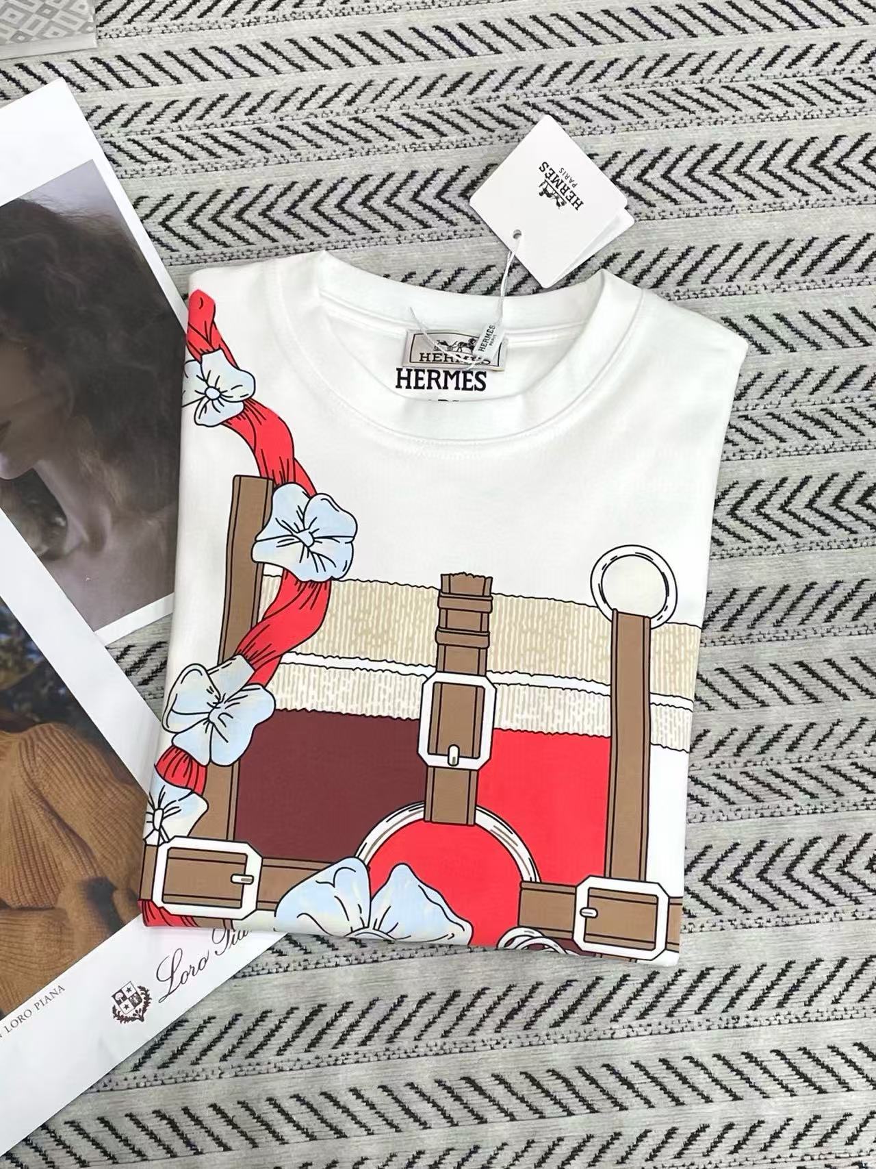 HERME5 チェーンプリントTシャツ【50％割引+送料無料】