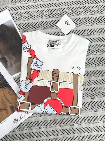 HERME5 チェーンプリントTシャツ【50％割引+送料無料】