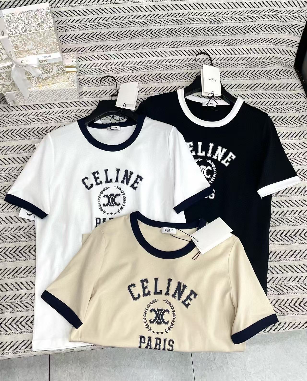 CEL1NE カラーブロック レター Tシャツ【50％割引+送料無料】