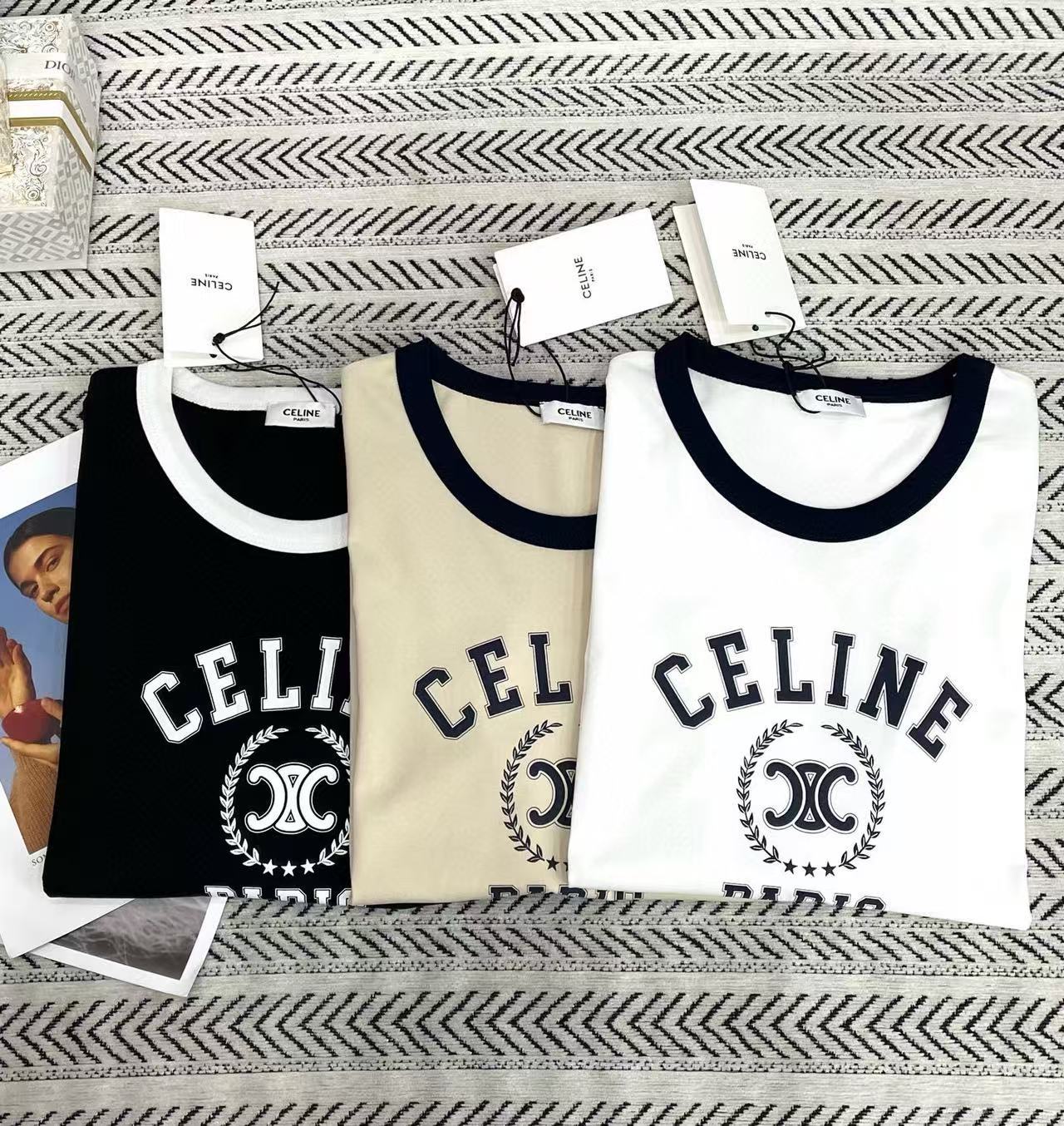 CEL1NE カラーブロック レター Tシャツ【50％割引+送料無料】