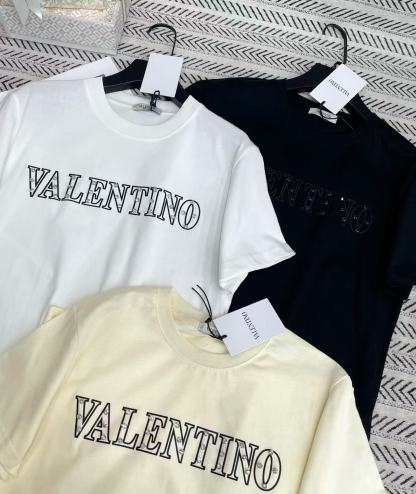 VALENT1NO シンプルビーズ3DレターTシャツ【50％割引+送料無料】