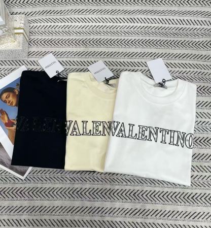 VALENT1NO シンプルビーズ3DレターTシャツ【50％割引+送料無料】