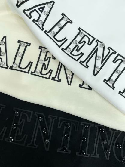 VALENT1NO シンプルビーズ3DレターTシャツ【50％割引+送料無料】