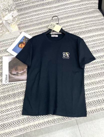 L0WEW シンプル刺繍 猫文字 Tシャツ【50％割引+送料無料】