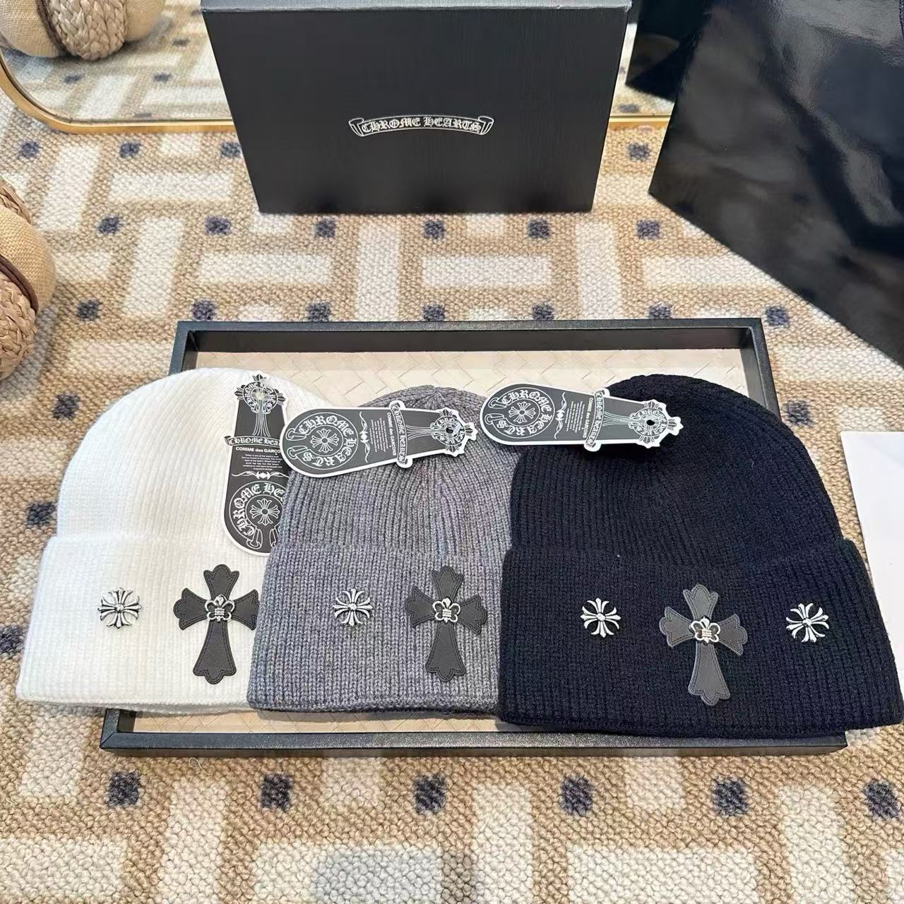 Chr0me Hearts ウールニット帽【50％割引+送料無料】