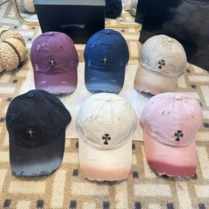 Chr0me Hearts クロスグラデーションベースボールキャップ【50％割引+送料無料】