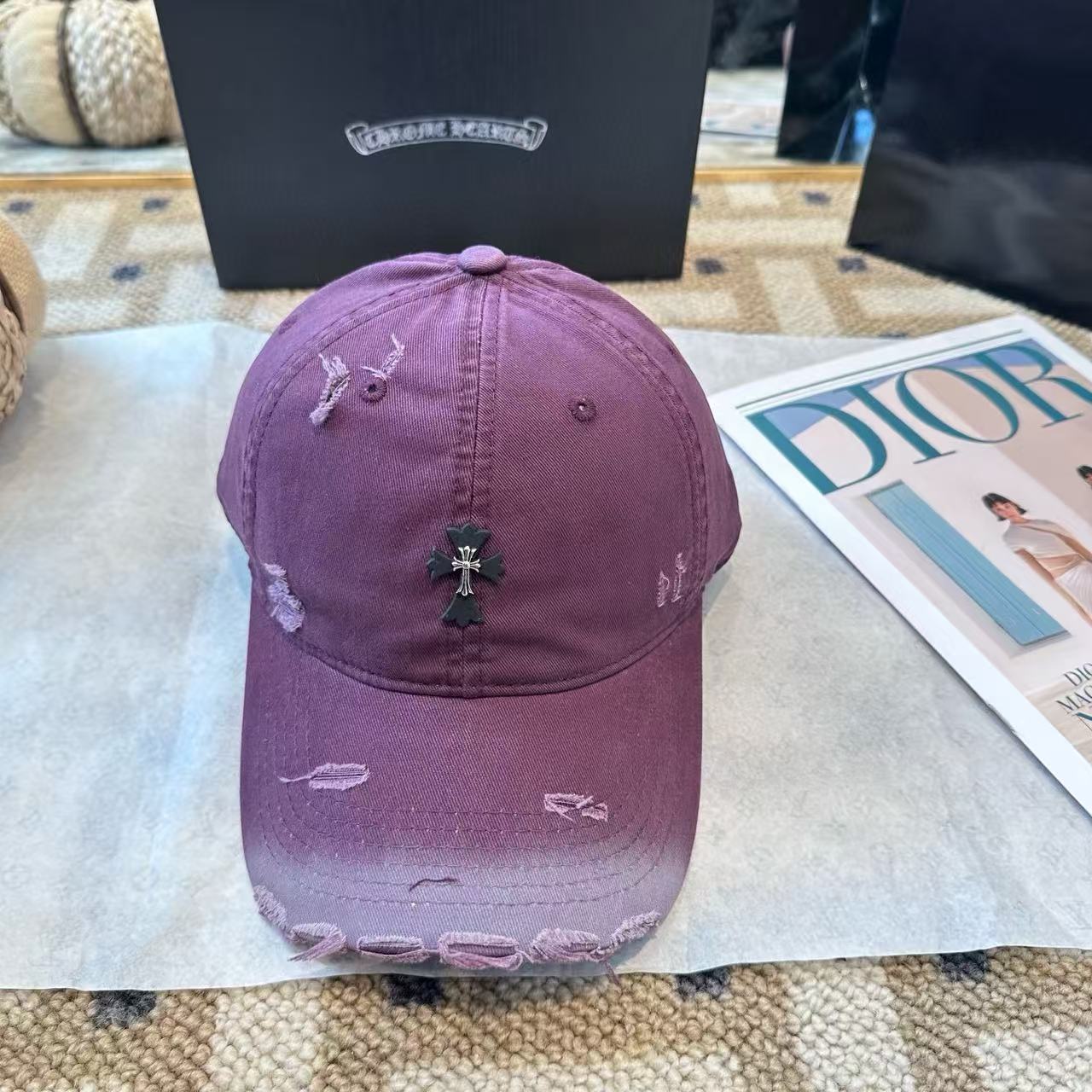 Chr0me Hearts クロスグラデーションベースボールキャップ【50％割引+送料無料】