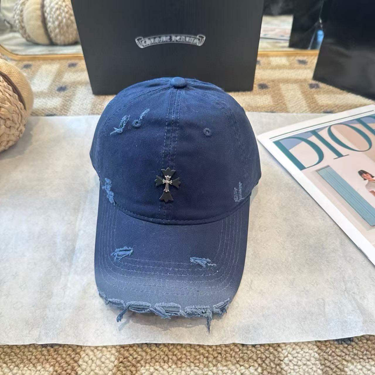 Chr0me Hearts クロスグラデーションベースボールキャップ【50％割引+送料無料】