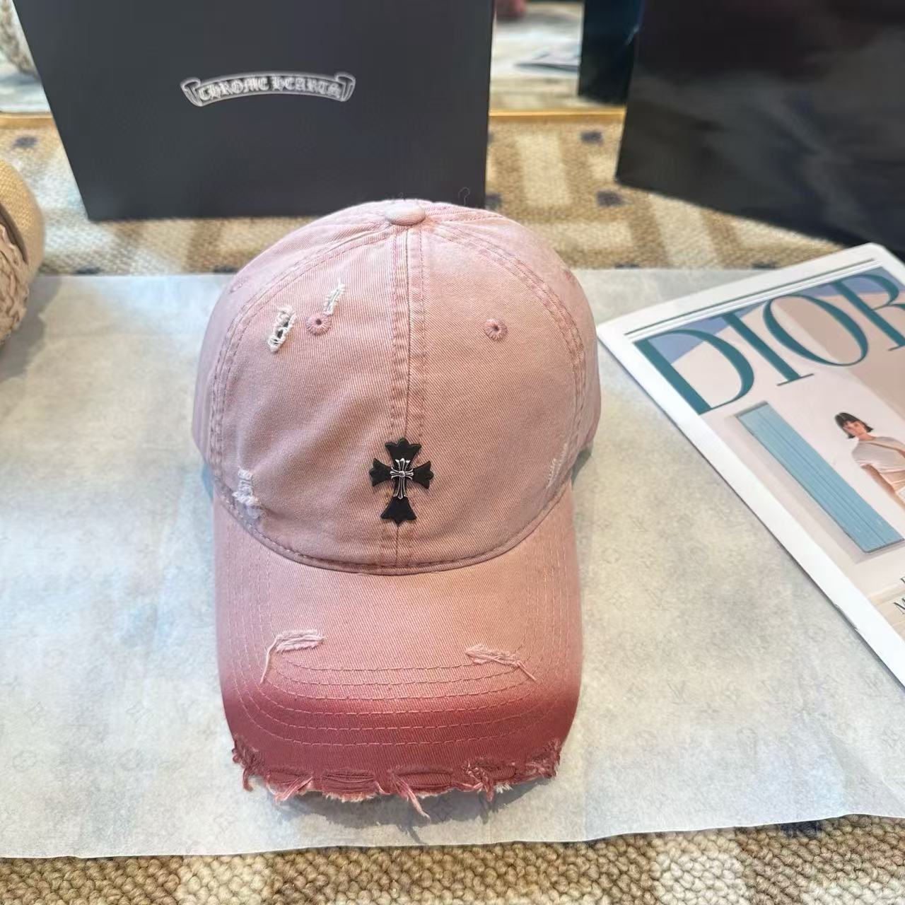 Chr0me Hearts クロスグラデーションベースボールキャップ【50％割引+送料無料】