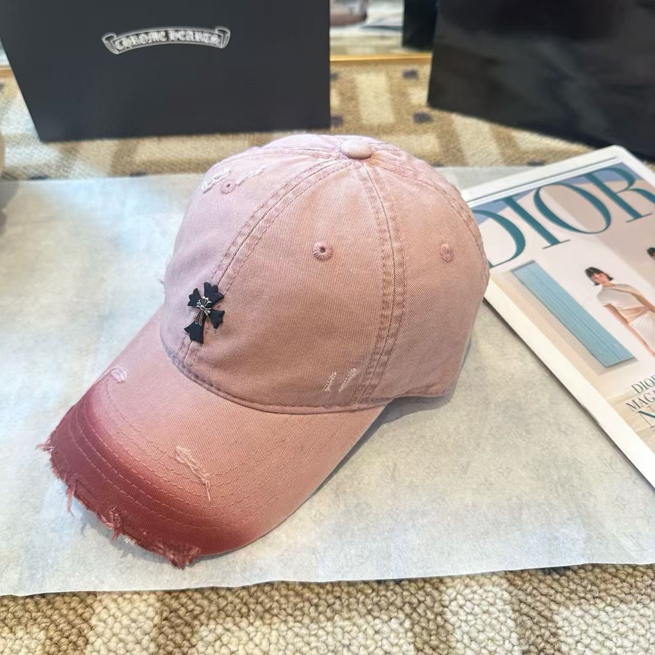 Chr0me Hearts クロスグラデーションベースボールキャップ【50％割引+送料無料】