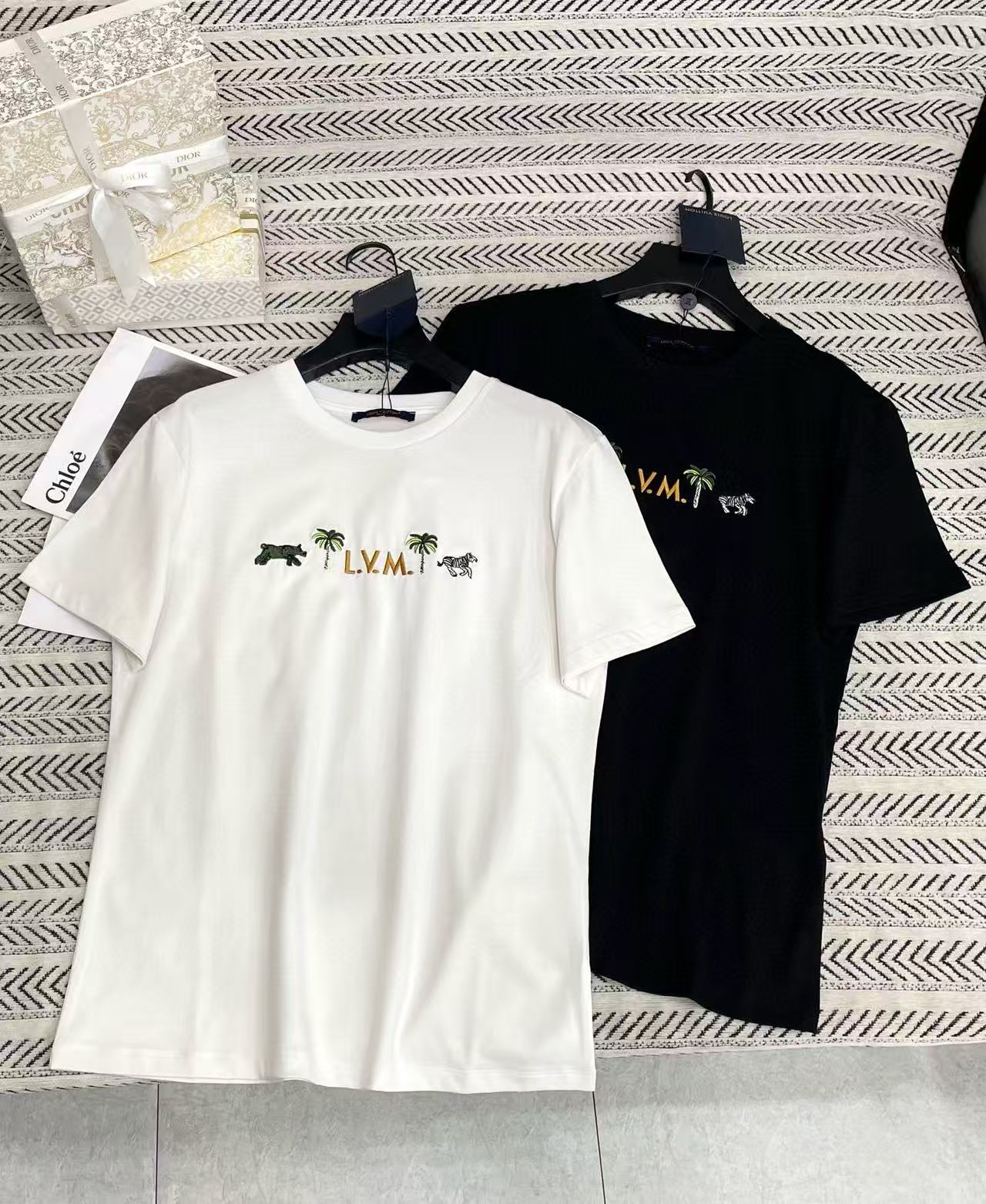 LV ココナッツツリー エンブロイダリー レター Tシャツ【50％割引+送料無料】