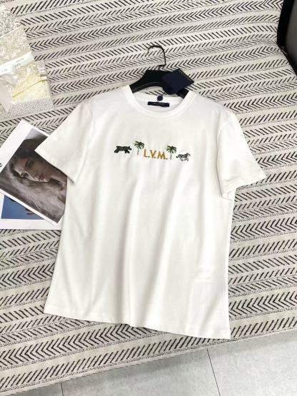 LV ココナッツツリー エンブロイダリー レター Tシャツ【50％割引+送料無料】