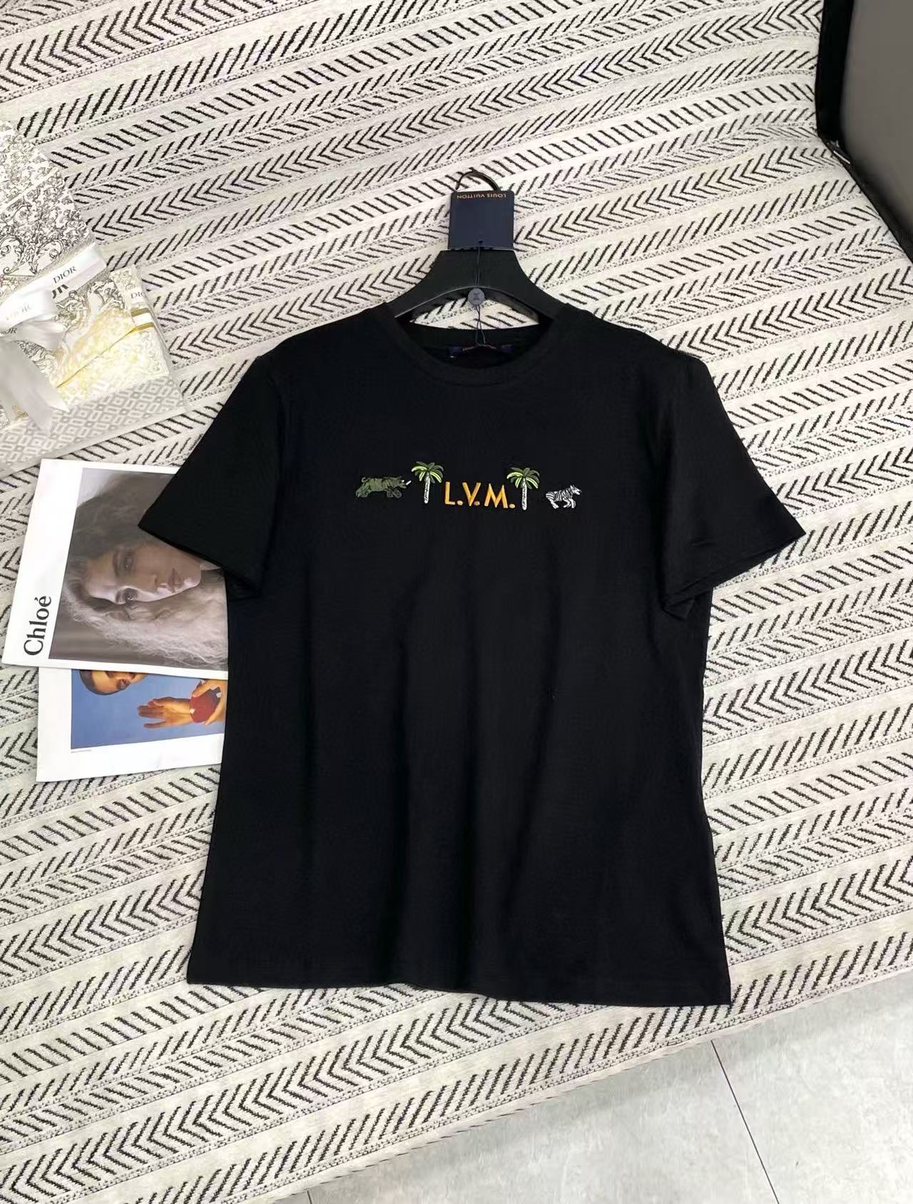 LV ココナッツツリー エンブロイダリー レター Tシャツ【50％割引+送料無料】