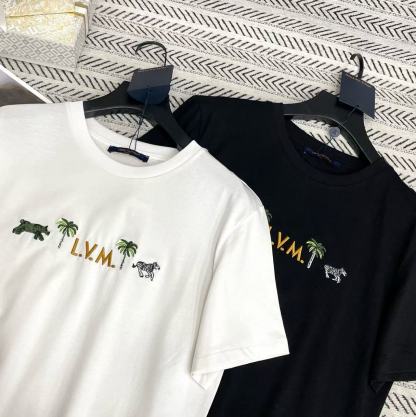 LV ココナッツツリー エンブロイダリー レター Tシャツ【50％割引+送料無料】
