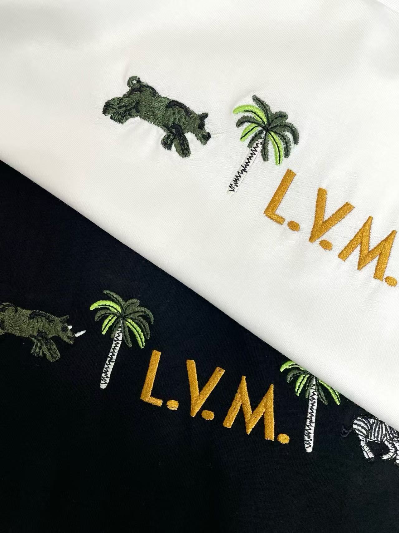 LV ココナッツツリー エンブロイダリー レター Tシャツ【50％割引+送料無料】