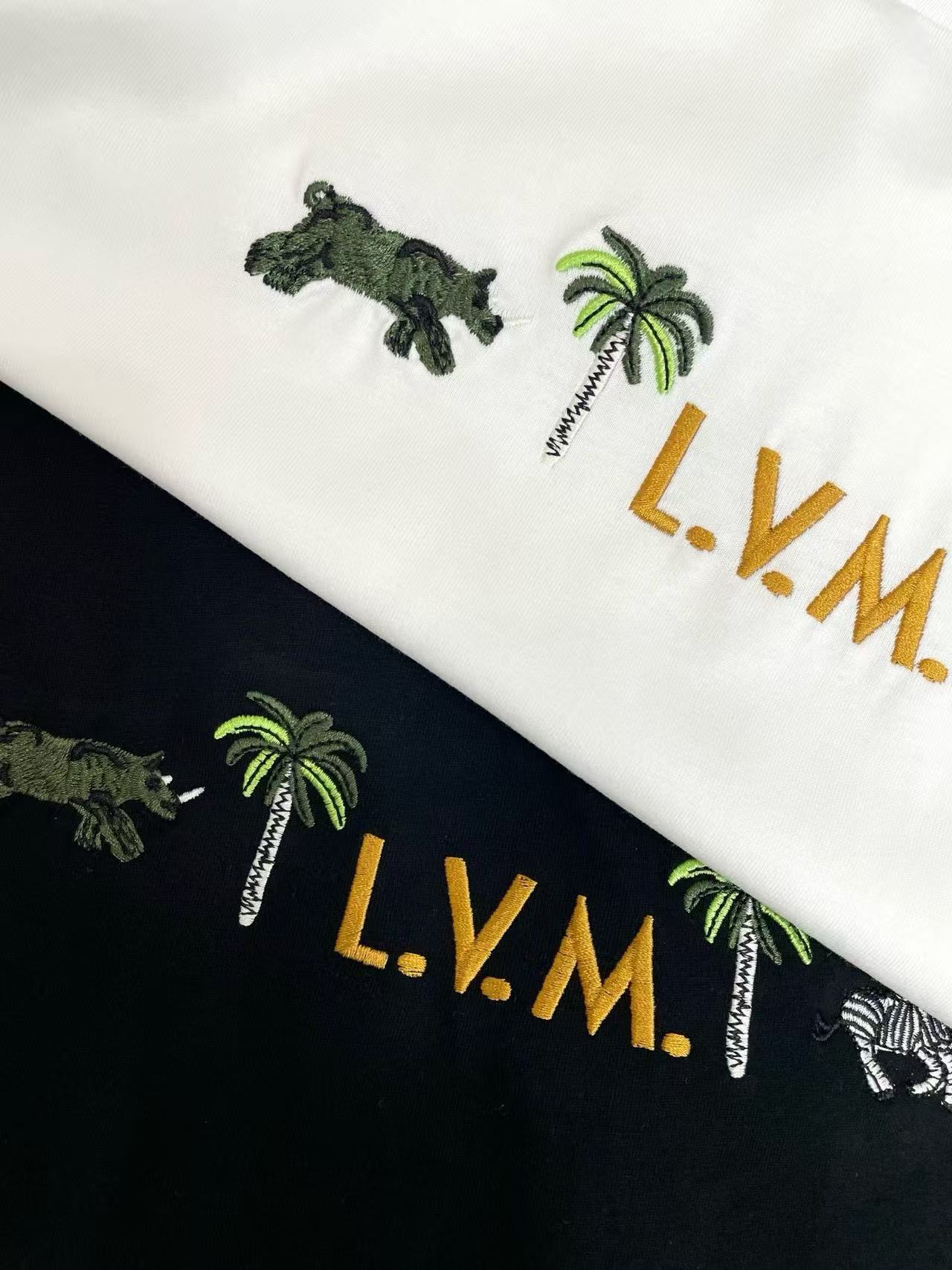 LV ココナッツツリー エンブロイダリー レター Tシャツ【50％割引+送料無料】