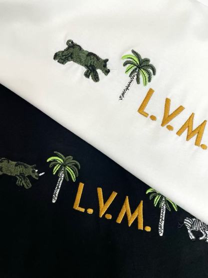 LV ココナッツツリー エンブロイダリー レター Tシャツ【50％割引+送料無料】