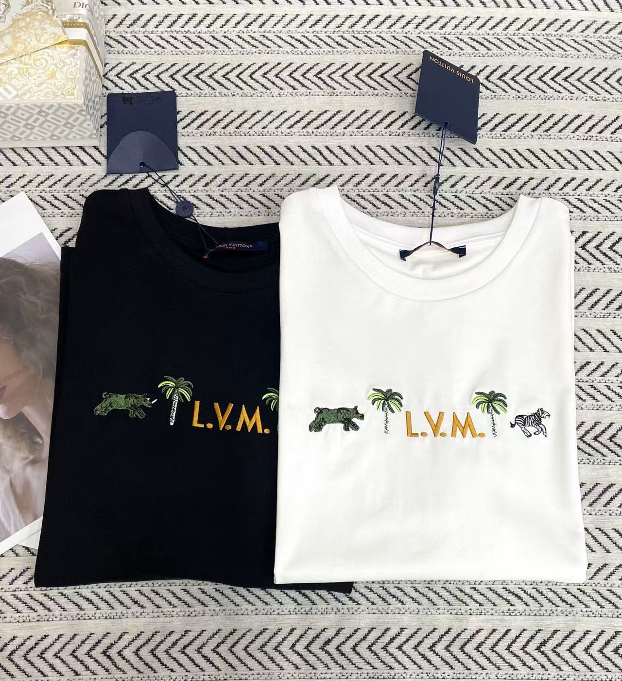 LV ココナッツツリー エンブロイダリー レター Tシャツ【50％割引+送料無料】