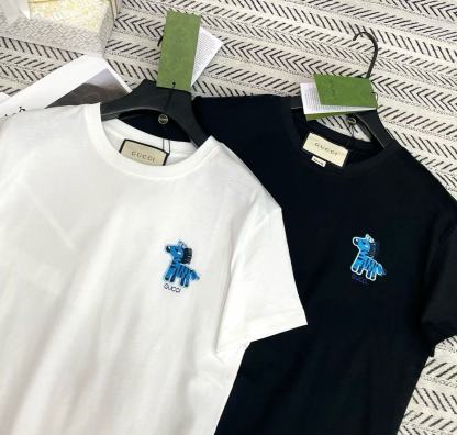 GUCC1 シンプル刺繍ポニーTシャツ【50％割引+送料無料】