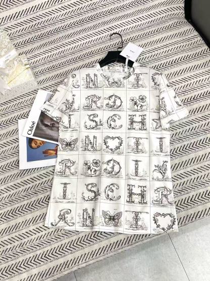 DIOR プリントTシャツ【50％割引+送料無料】