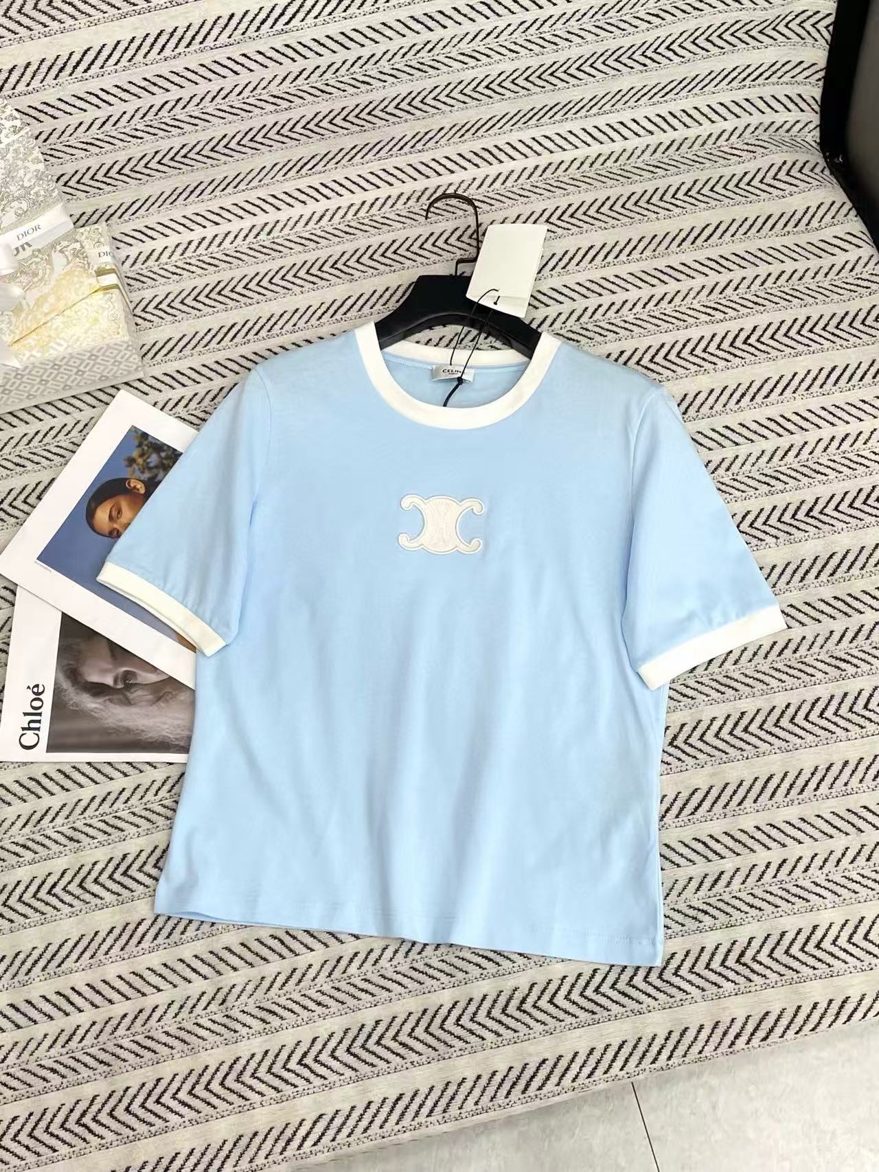 CEL1NE 凱旋門 カラーブロック Tシャツ【50％割引+送料無料】