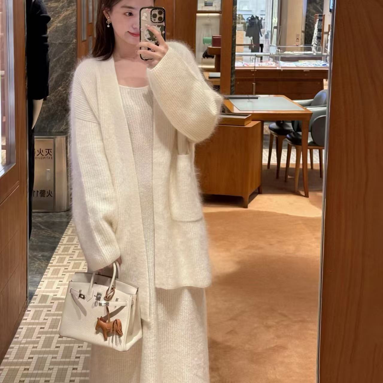 HERME5 レザーハンドバッグ【50％割引+送料無料】