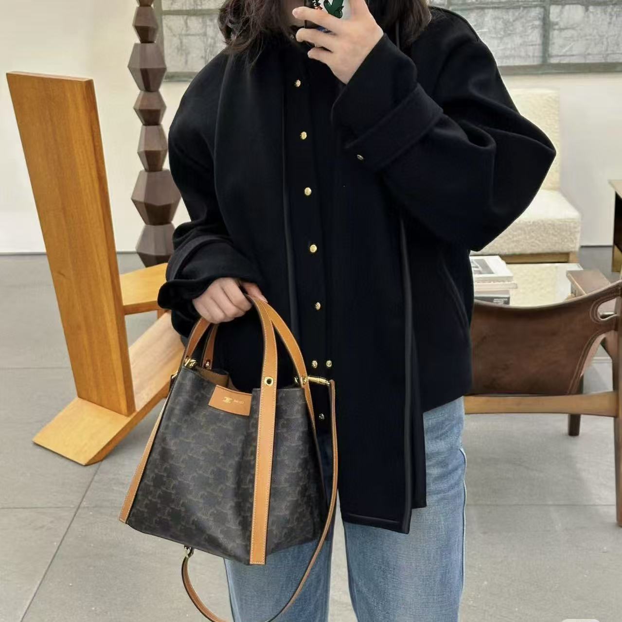 FEND1凱旋門プリント トートバッグ【50％割引+送料無料】