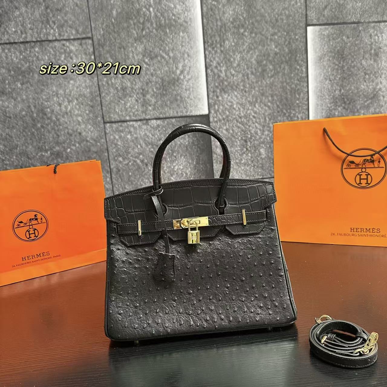 HERME5高品質の牛革ハンドバッグ【50％割引+送料無料】