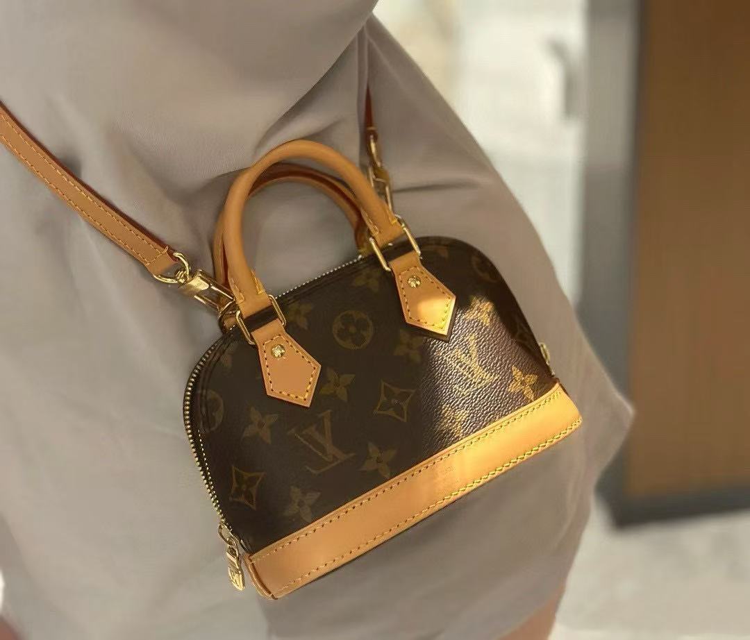 LVプリントレザーハンドバッグ【50％割引+送料無料】