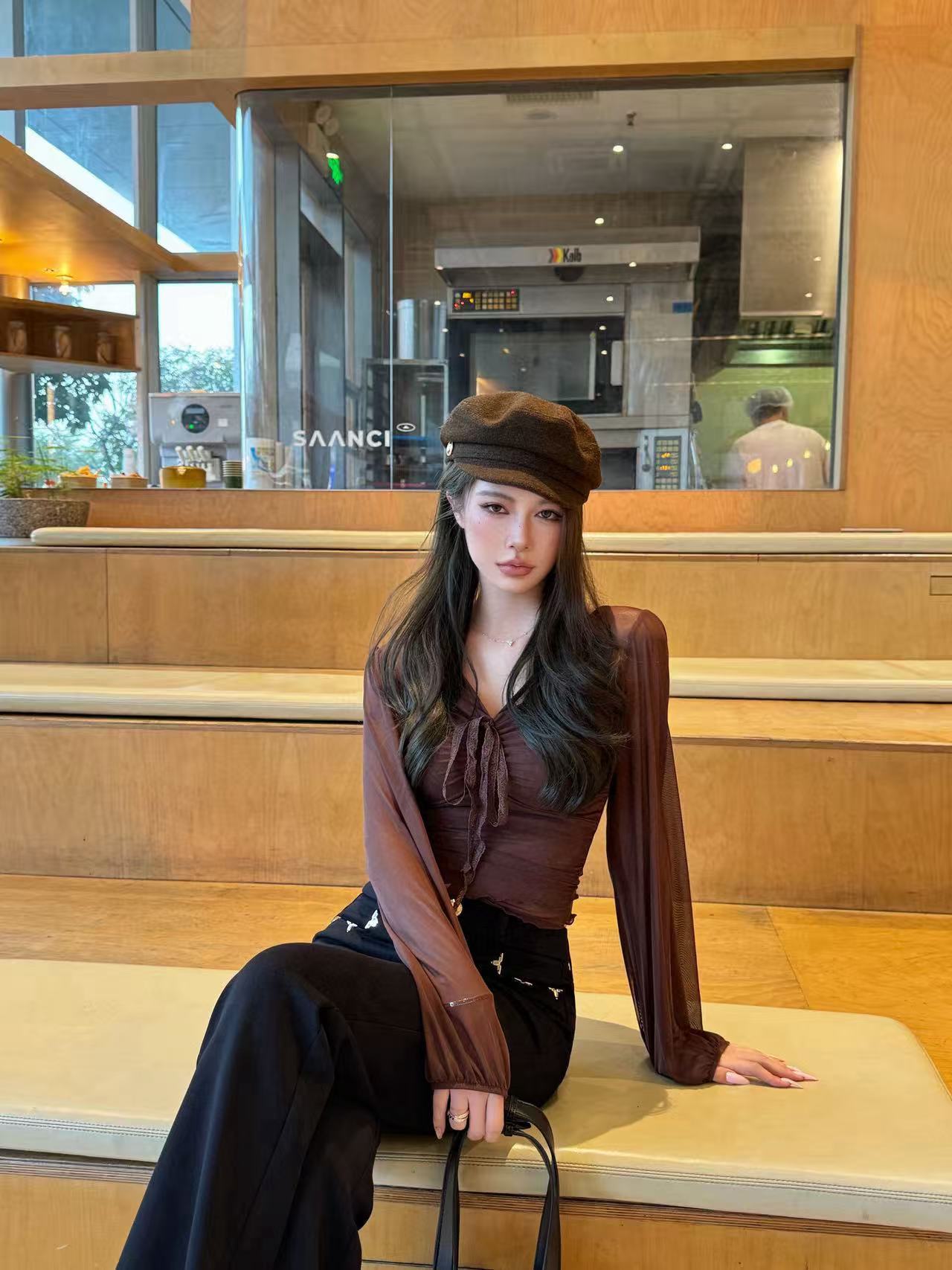 LVダブルポケットフレアパンツ【50％割引+送料無料】