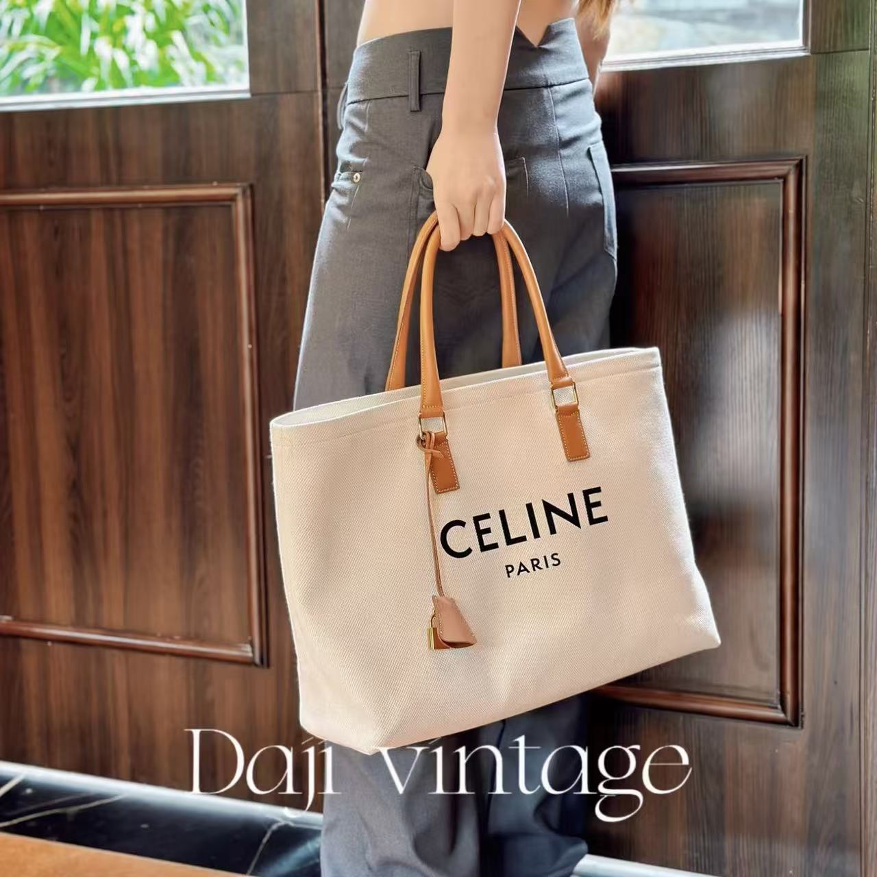 CEL1NE キャンバスレターショッピングバッグ【50％割引+送料無料】
