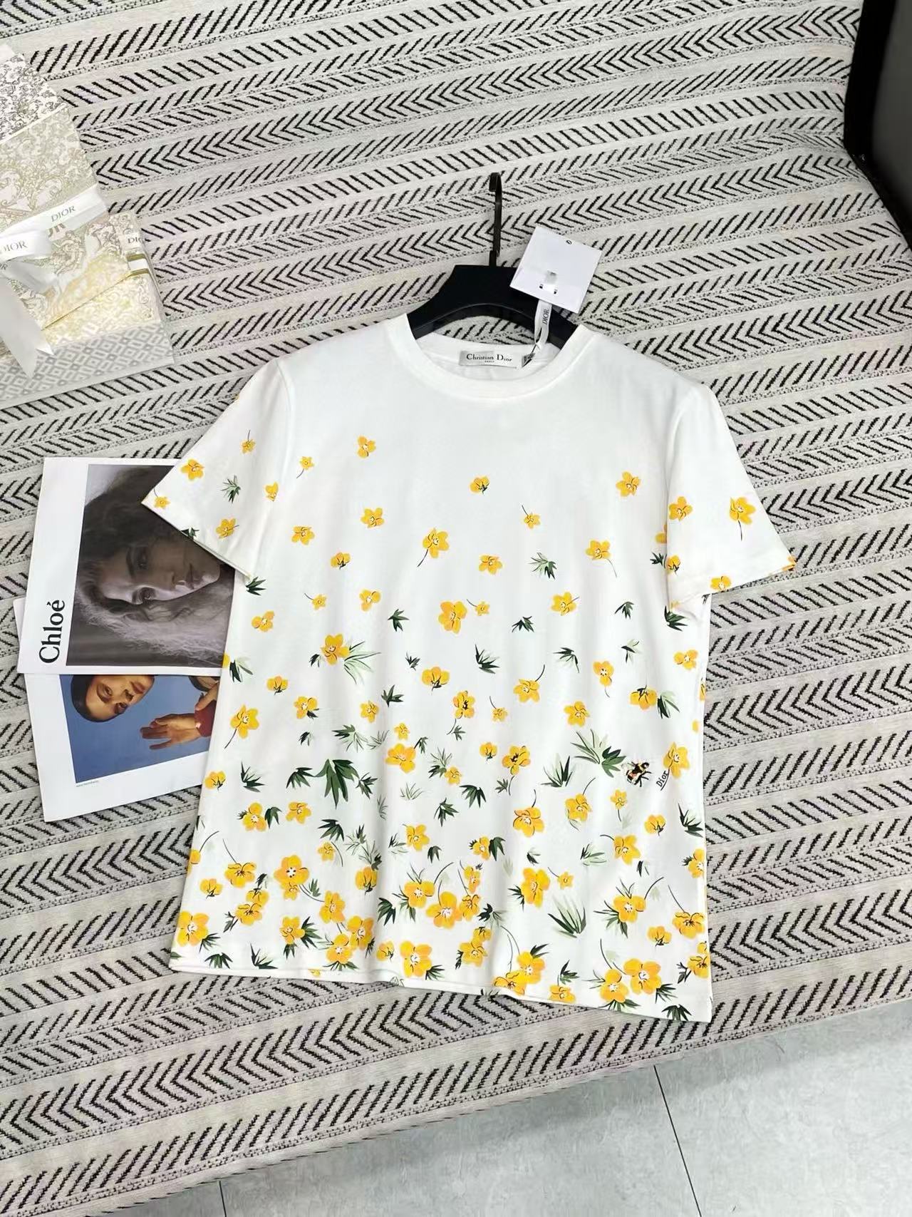 DIOR フローラルビーTシャツ【50％割引+送料無料】