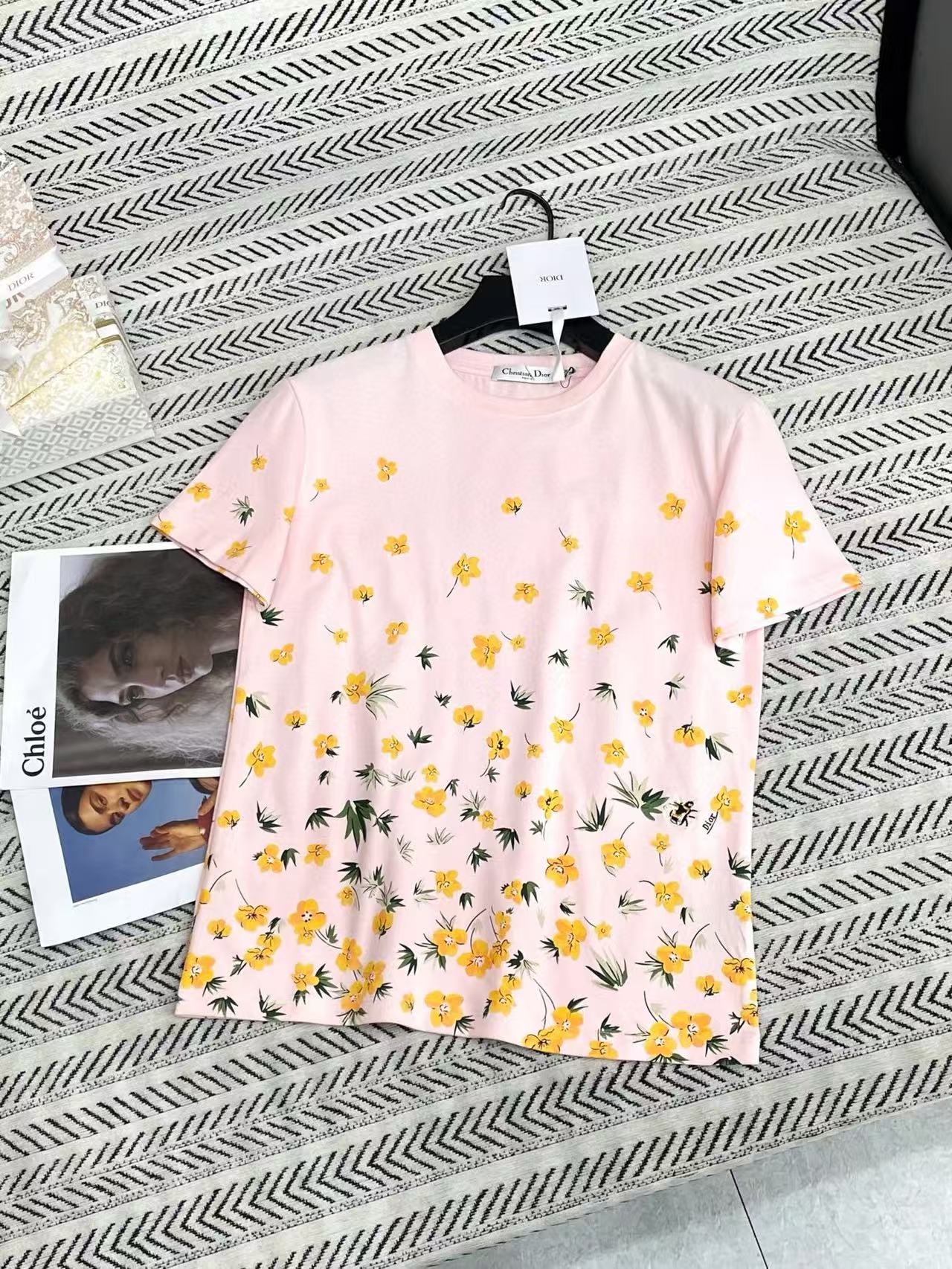 DIOR フローラルビーTシャツ【50％割引+送料無料】