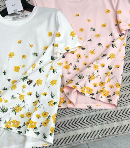 DIOR フローラルビーTシャツ【50％割引+送料無料】