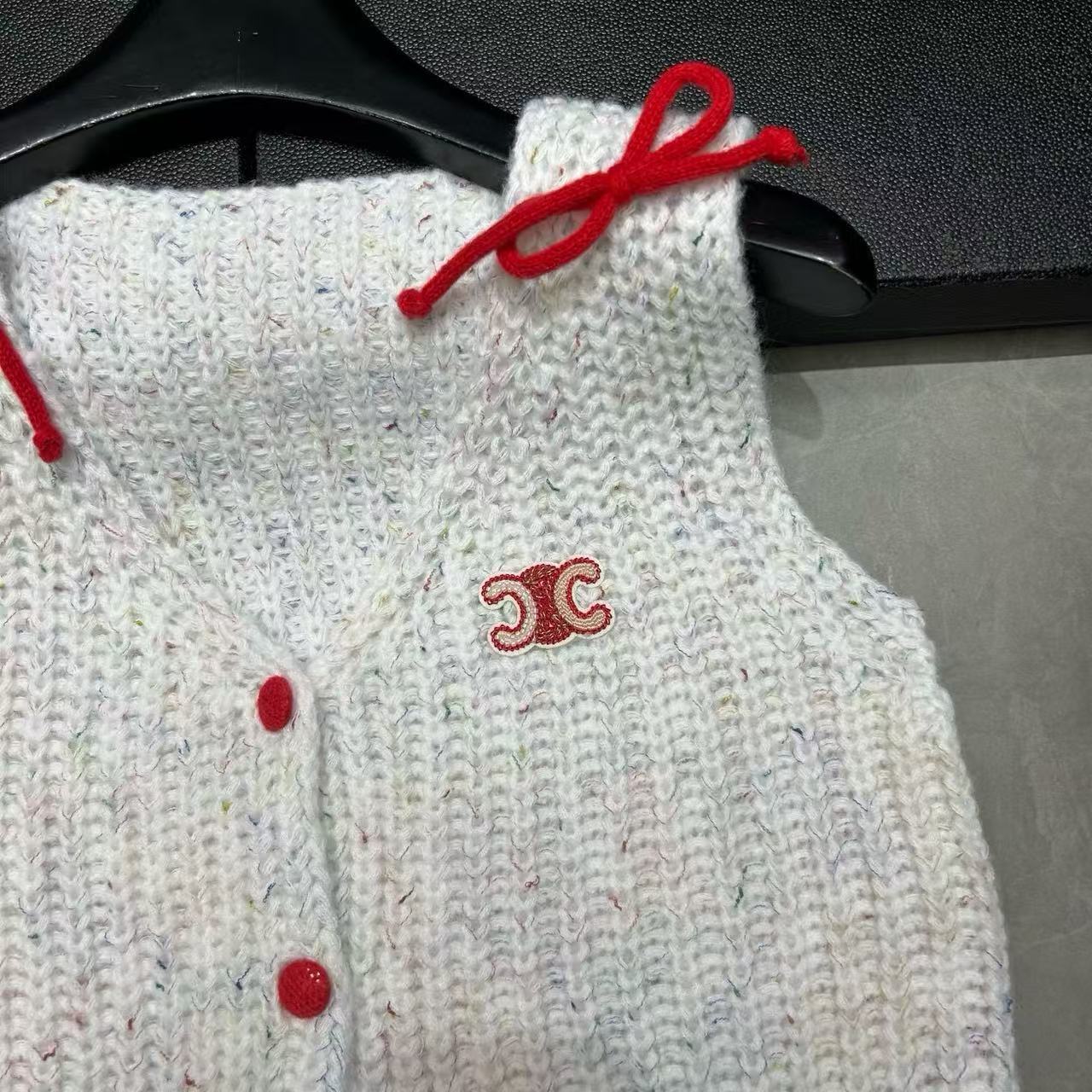 CEL1NE 凱旋門 レースアップ ウール ベスト【50％割引+送料無料】