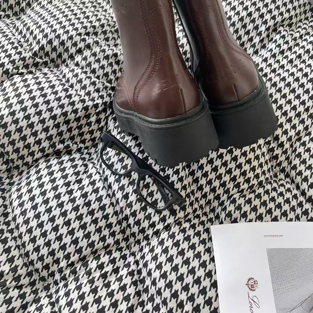 CEL1NE 凱旋門 レースアップ アンクルブーツ【50％割引+送料無料】