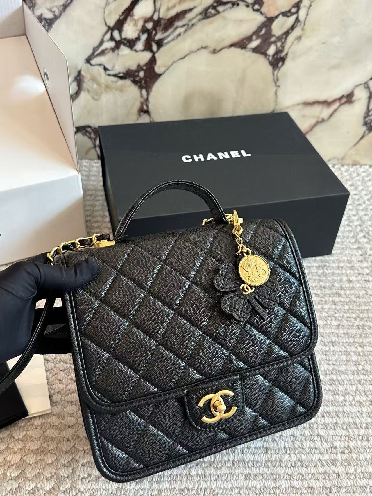 CHANE1 キャビアレザーバックパック【50％割引+送料無料】