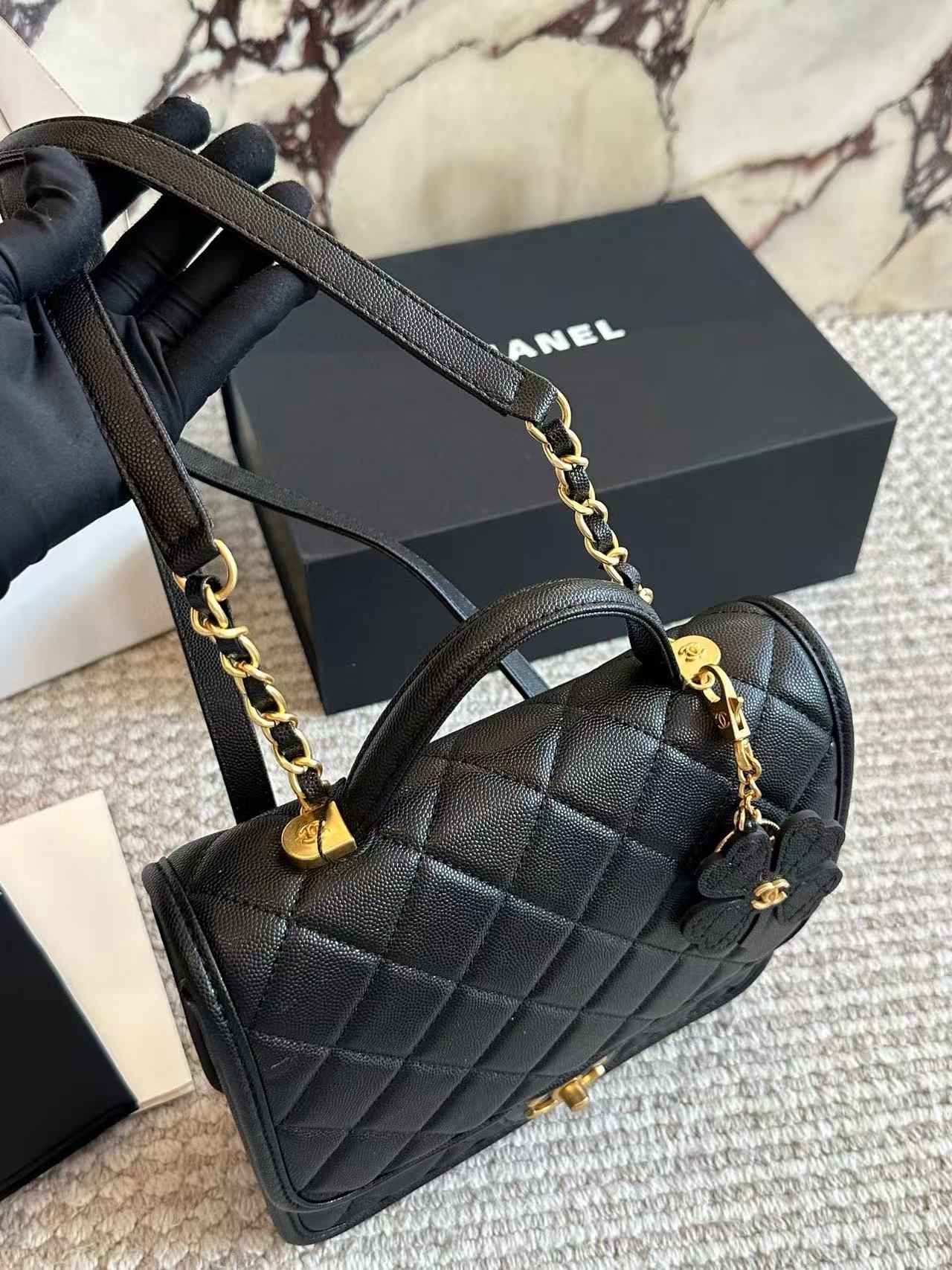 CHANE1 キャビアレザーバックパック【50％割引+送料無料】