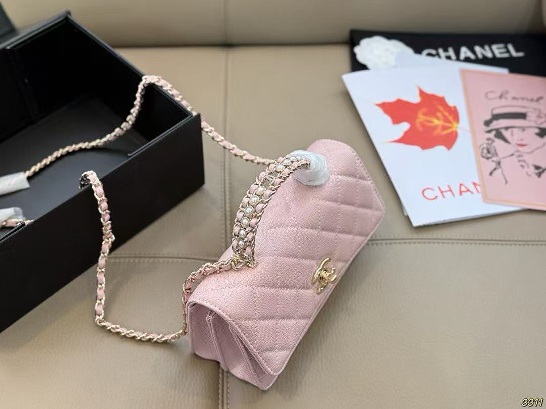 CHANE1 ピンクチェーンバッグ【50％割引+送料無料】