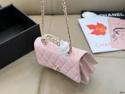 CHANE1 ピンクチェーンバッグ【50％割引+送料無料】