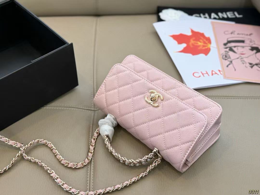 CHANE1 ピンクチェーンバッグ【50％割引+送料無料】