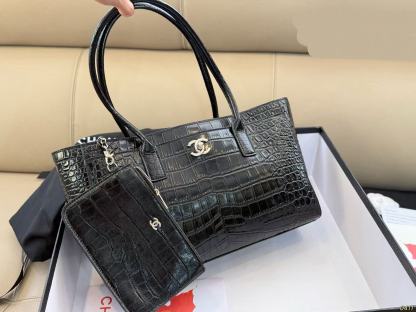 CHANE1 クロコダイルスキン ショッピングバッグ【50％割引+送料無料】