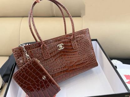 CHANE1 クロコダイルスキン ショッピングバッグ【50％割引+送料無料】