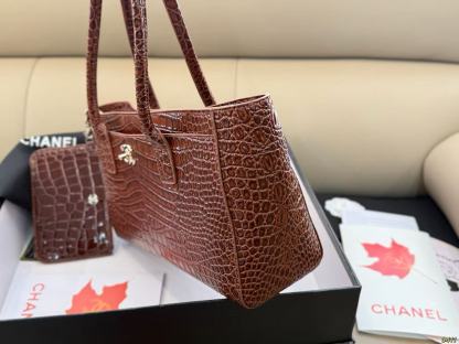 CHANE1 クロコダイルスキン ショッピングバッグ【50％割引+送料無料】
