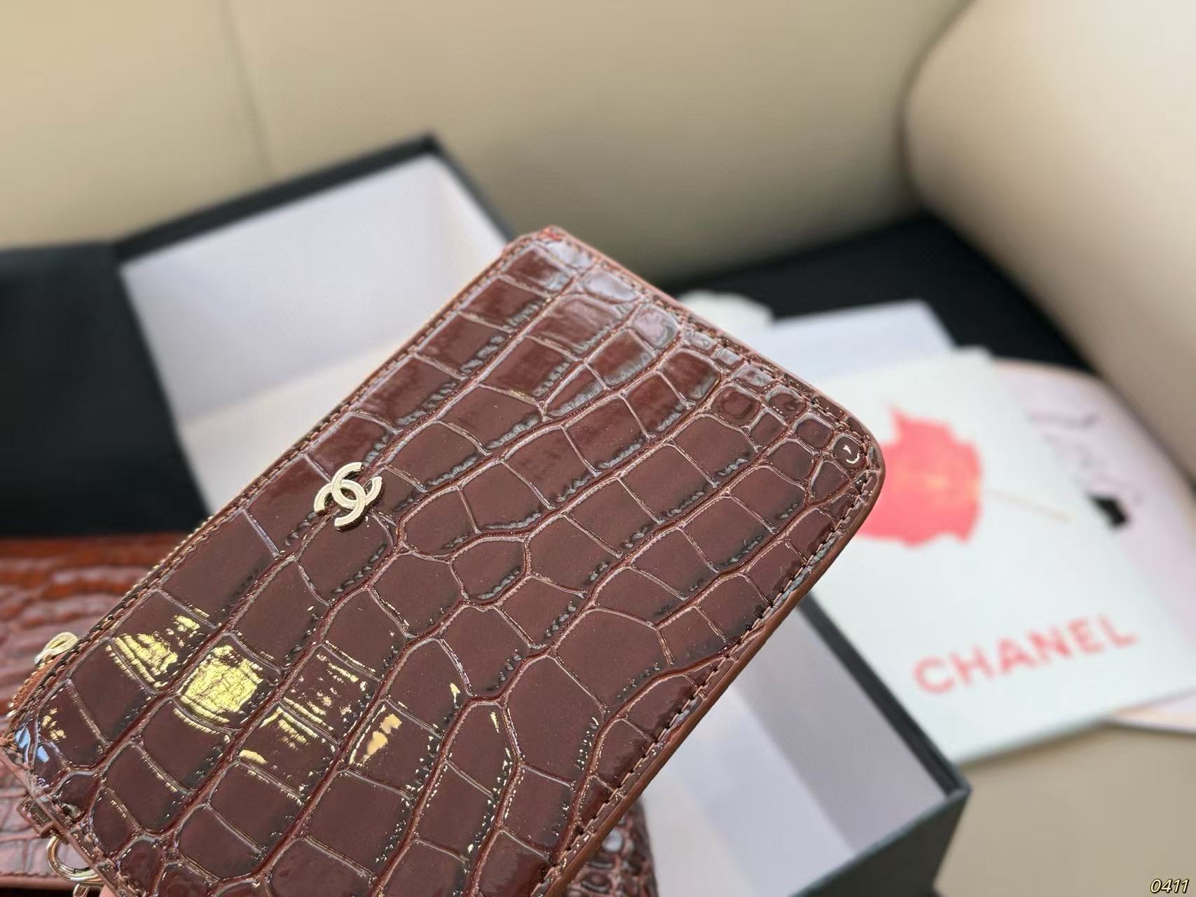 CHANE1 クロコダイルスキン ショッピングバッグ【50％割引+送料無料】