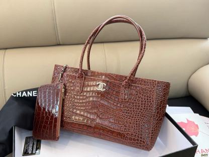 CHANE1 クロコダイルスキン ショッピングバッグ【50％割引+送料無料】